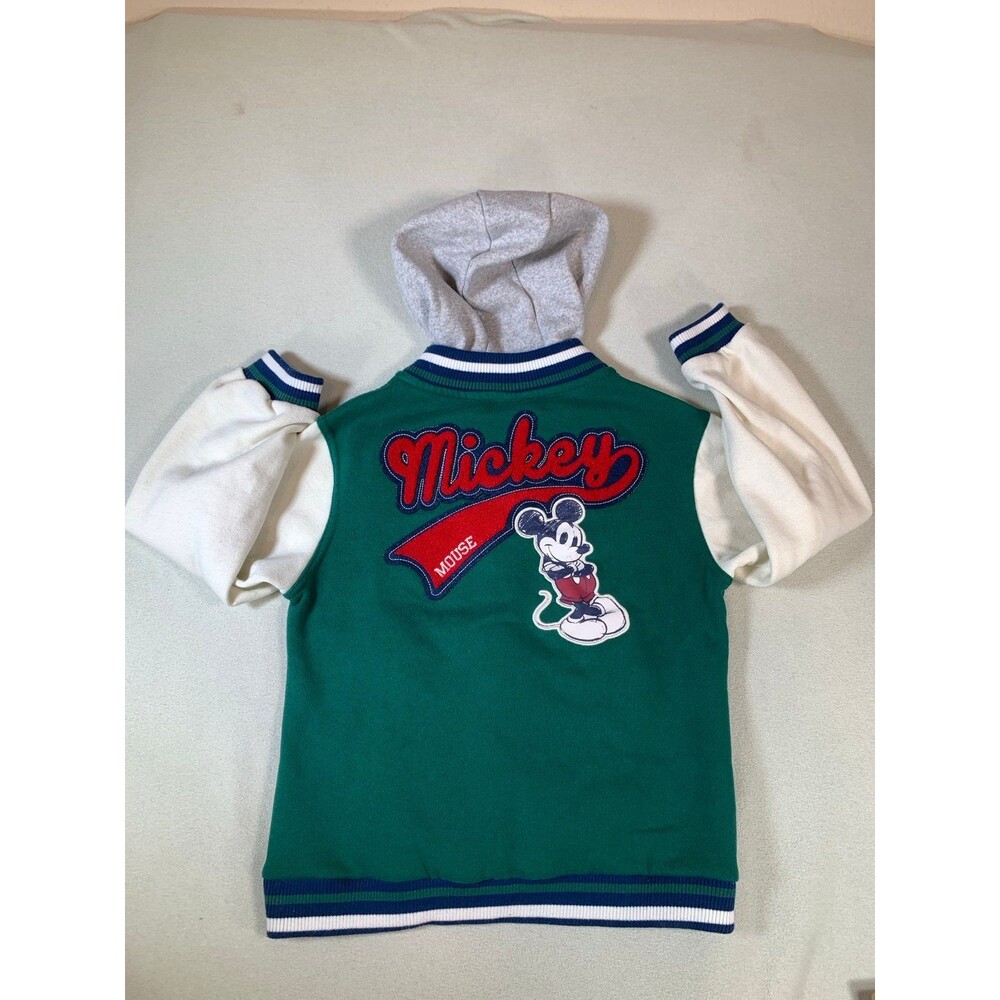 Disney junior Mickey varsity button up jacket hoodie - Picture 7 of 8